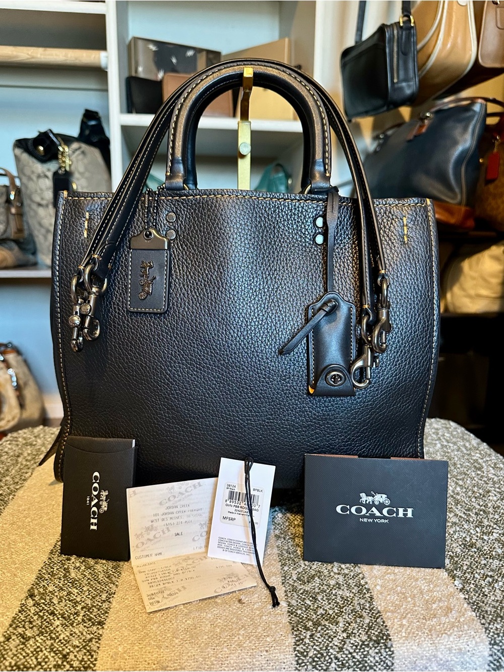 Collector’s Item~Coach 2nd GEN ROGUE 30 W/tags and receipt. Stored since 2018! - Picture 1 of 15